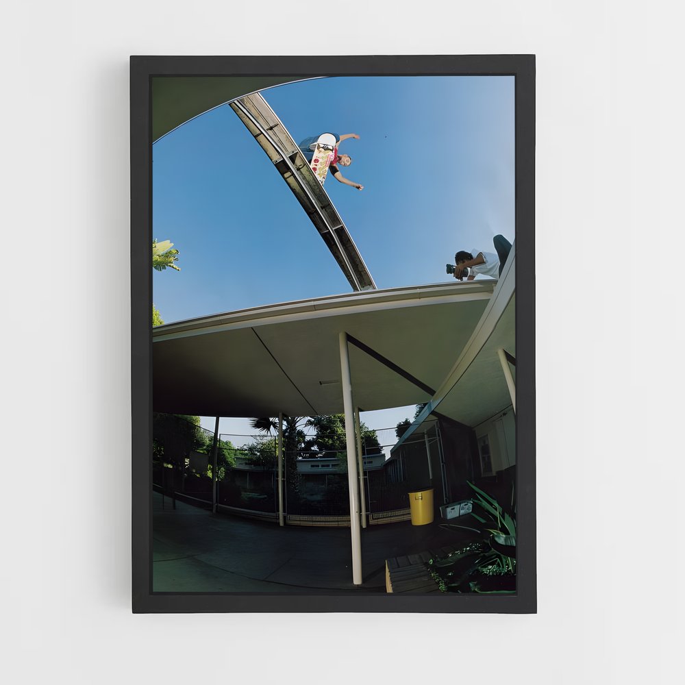 Poster Trickster sur Rampes – affiche Skateboard (vue 2)